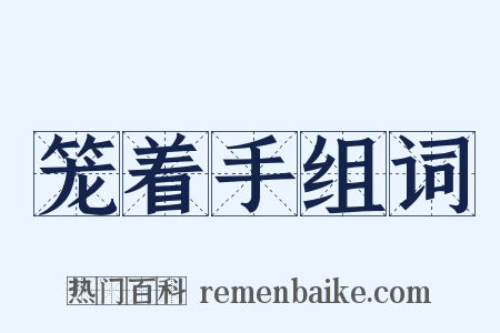 笼着手组词是什么意思的图片